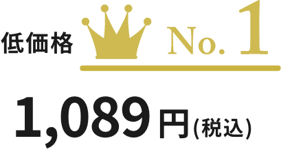 低価格 No.1 1,089円(税込)