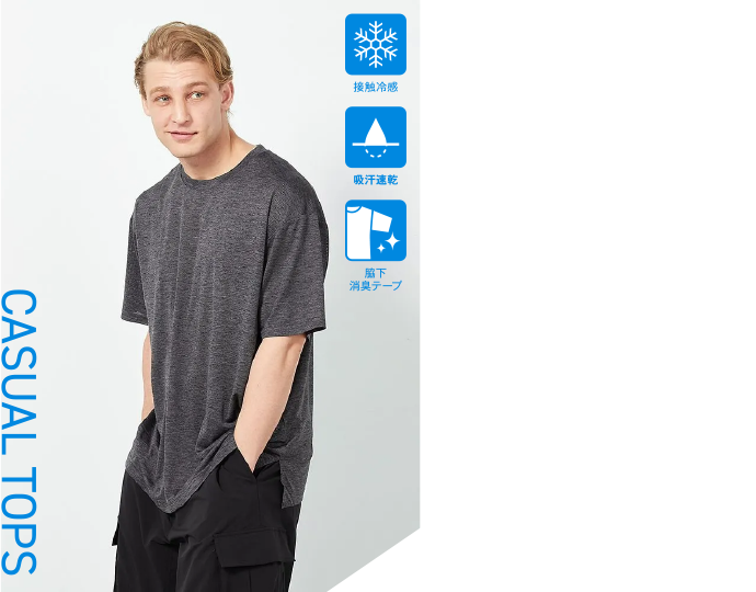 【EL.FO】DRYクルーネック半袖Tシャツ size:LL~6L·8L 2,750円（税込）