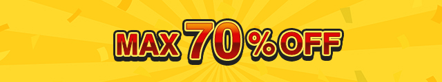 MAX70%OFF