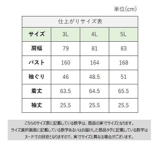 サイズチャート