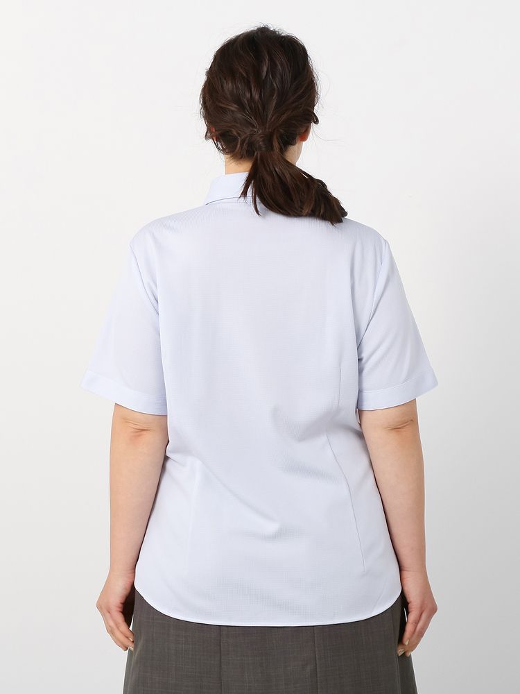 【激希少】プリーツプリーズ　半袖　総柄　デザインシャツ　サイズ4 大きいサイズ