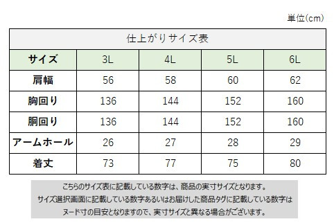 サイズチャート