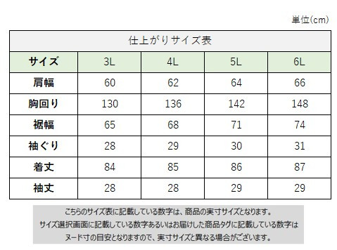 サイズチャート