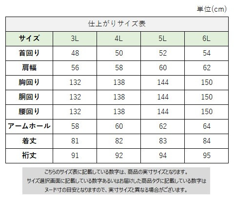 サイズチャート
