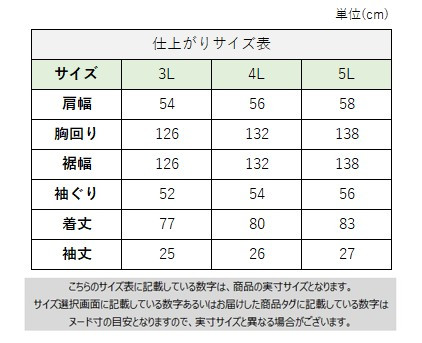 サイズチャート
