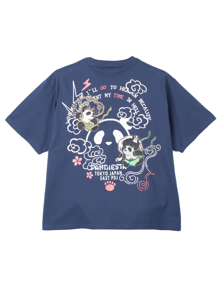 PANDIESTA JAPAN】風雷神パンダTシャツ 大きいサイズ #メンズ試着