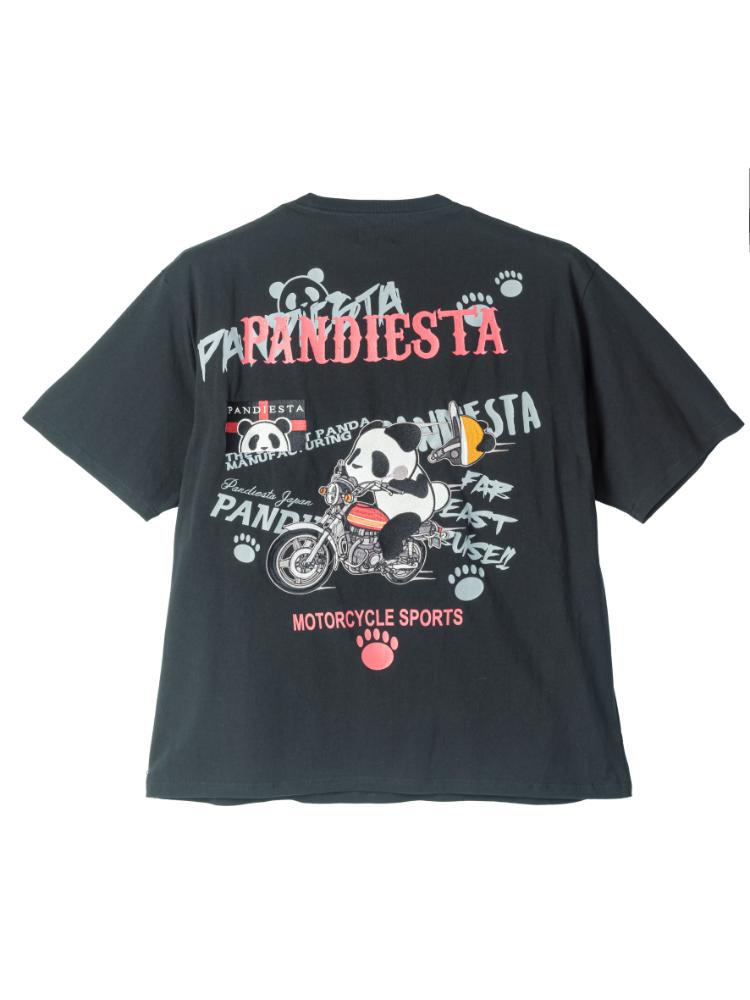 ホワイト 【PANDIESTA JAPAN】バイカーパンダTシャツ | フォーエル公式通販
