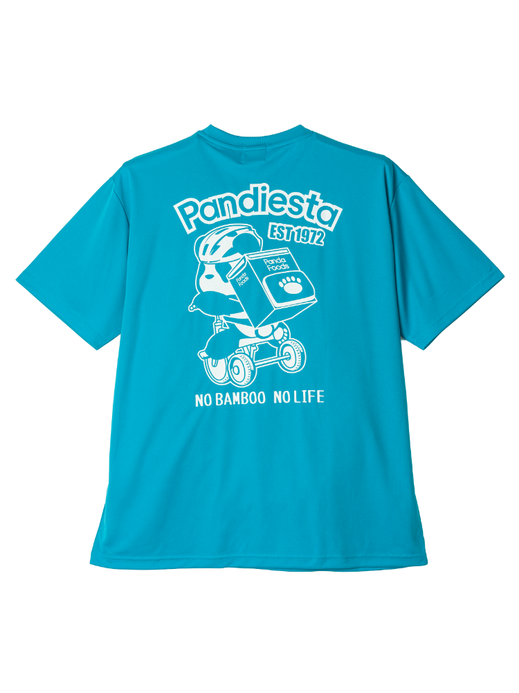 ターコイズ 【PANDIESTA JAPAN】三輪車パンダDRYメッシュTシャツ