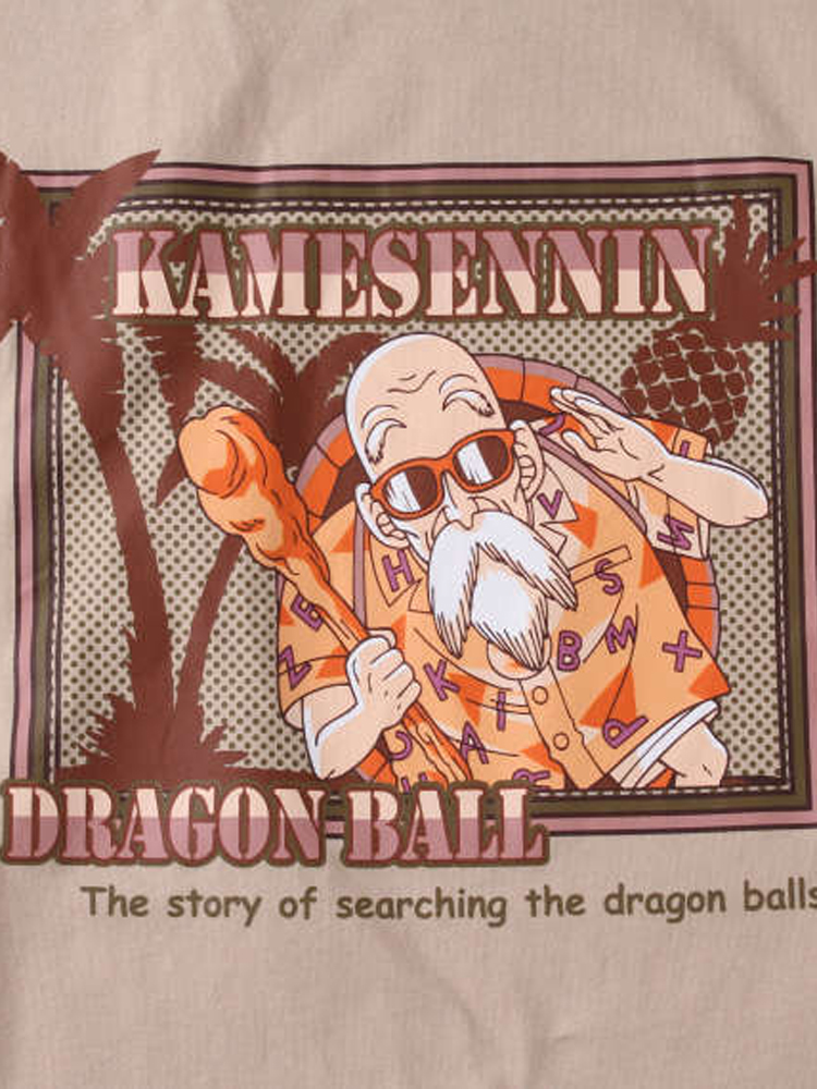 DRAGONBALL(ドラゴンボール)】 亀仙人プリント半袖Tシャツ 半袖