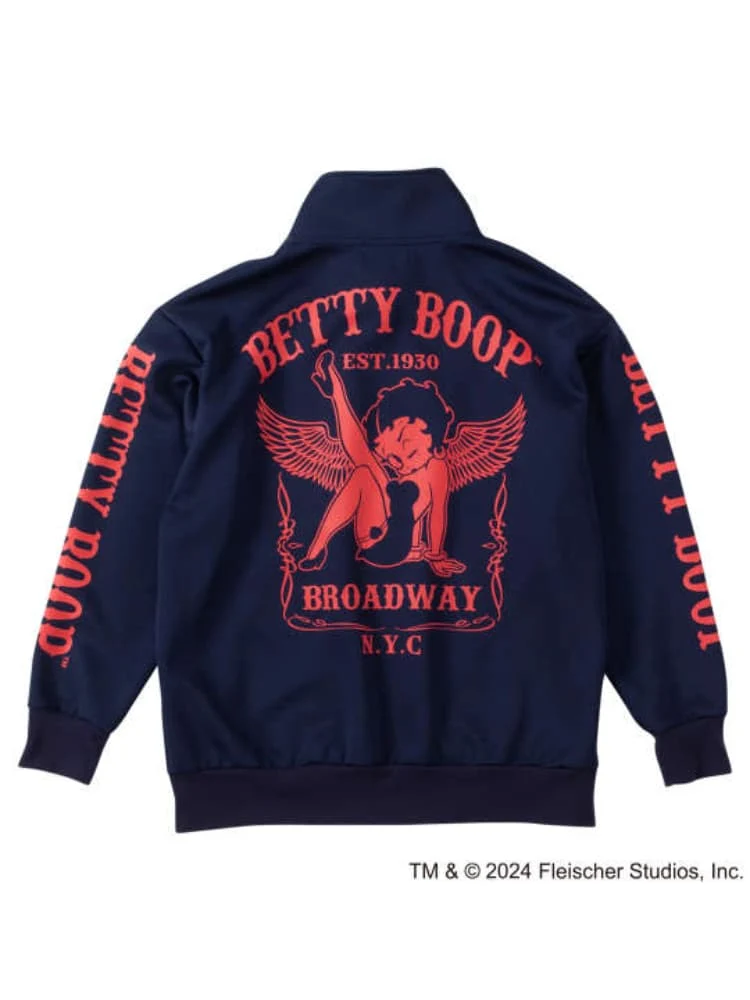 BETTYBOOP(ベティブープ)】プリントジャージセット ＊カタログ商品 大きいサイズ（ブラック） | フォーエル公式通販