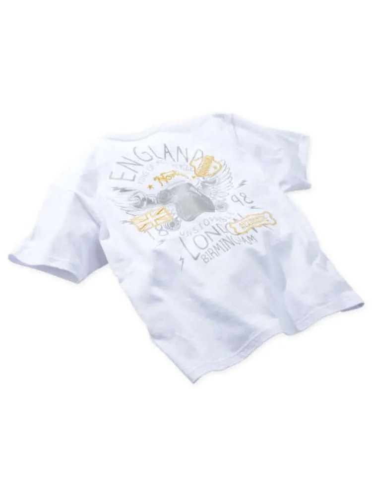 熱い販売 ブラック 【Norton】天竺半袖Tシャツ ＊カタログ商品 大きい トップス