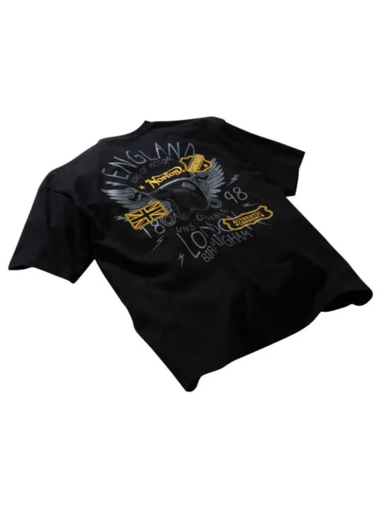 ブラック 【Norton】天竺半袖Tシャツ ＊カタログ商品 大きい