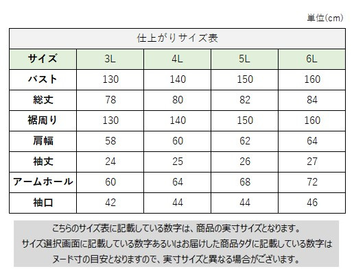 サイズチャート
