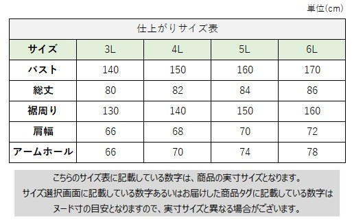 サイズチャート
