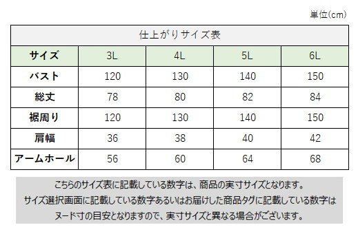 サイズチャート