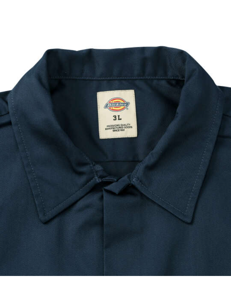 ネイビー 【DICKIES】1574オリジナル半袖ワークシャツ ＊カタログ商品