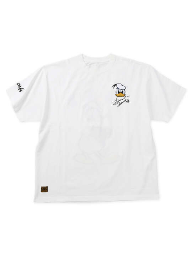 ブラック 【FLAGSTAFF×DISNEY】DONALD DUCK半袖Tシャツ ＊カタログ商品