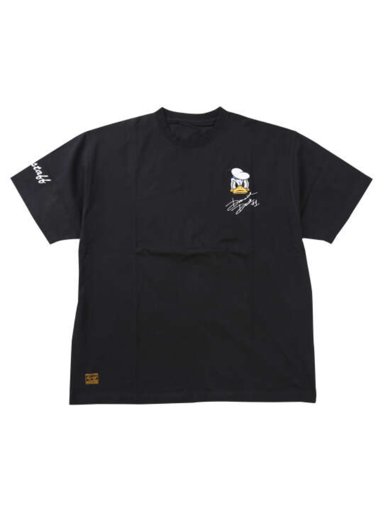 ブラック 【FLAGSTAFF×DISNEY】DONALD DUCK半袖Tシャツ ＊カタログ商品