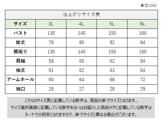 サイズチャート