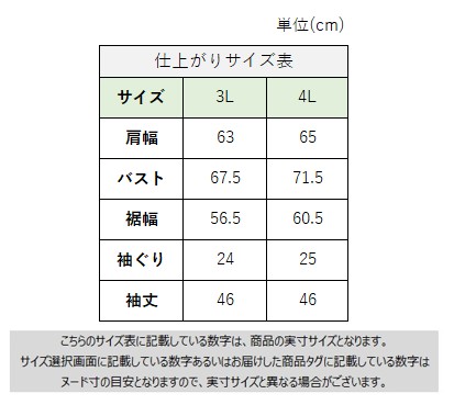 サイズチャート