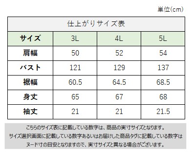 サイズチャート