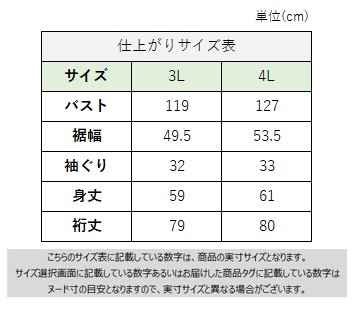 サイズチャート
