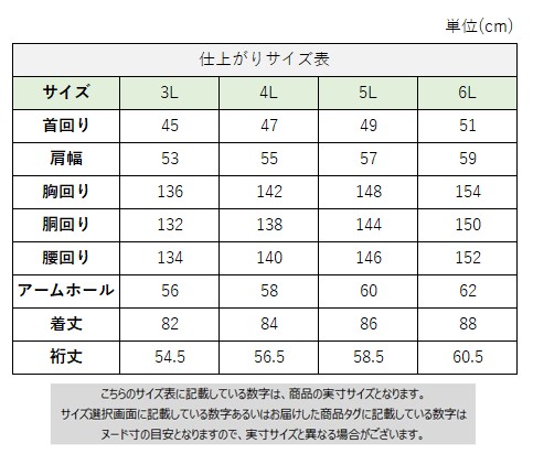 サイズチャート