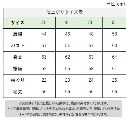 サイズチャート