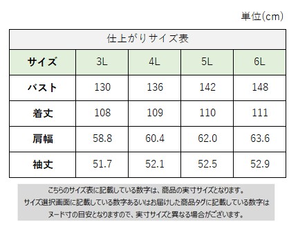 サイズチャート