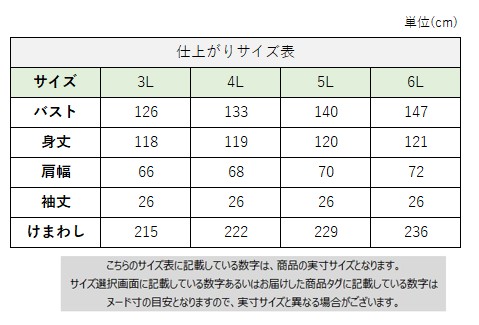 サイズチャート