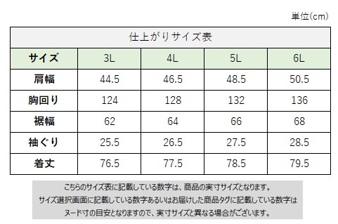 サイズチャート