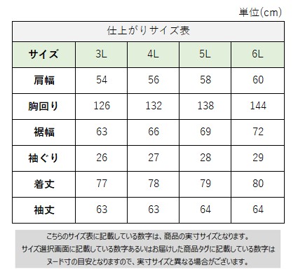 サイズチャート