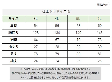 サイズチャート