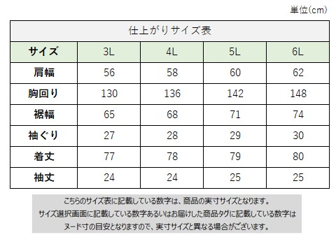 サイズチャート