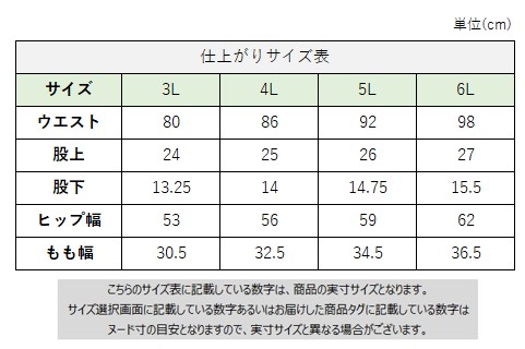 サイズチャート