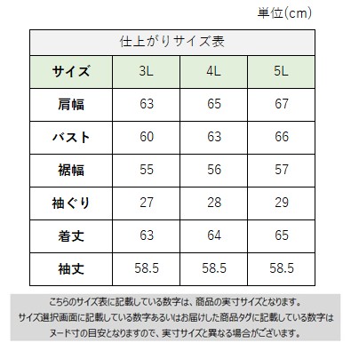サイズチャート