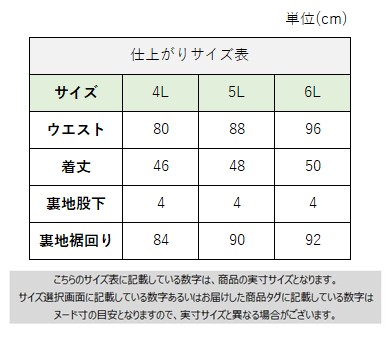 サイズチャート