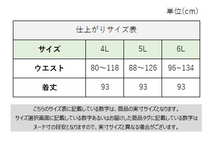 サイズチャート