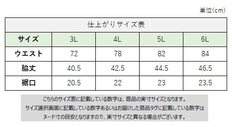 サイズチャート