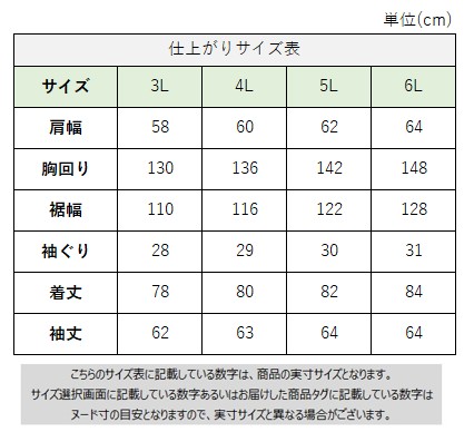 サイズチャート