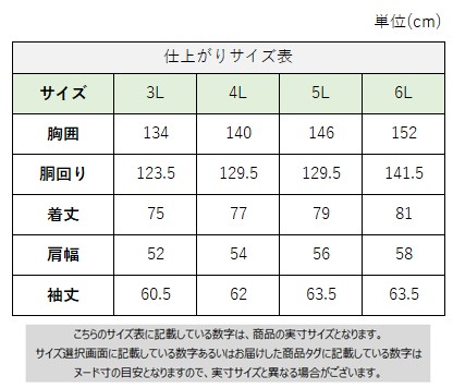 サイズチャート
