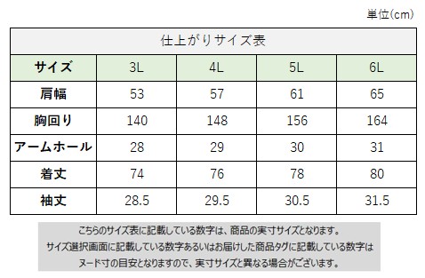 サイズチャート