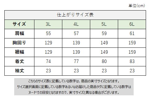 サイズチャート