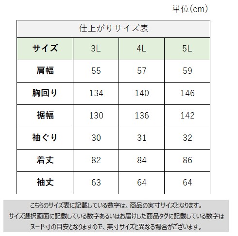 サイズチャート