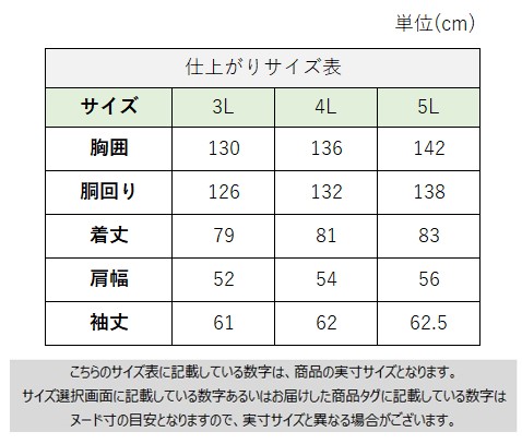 サイズチャート
