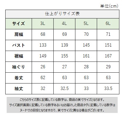 サイズチャート