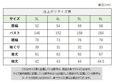 サイズチャート