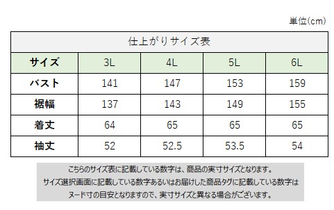 サイズチャート