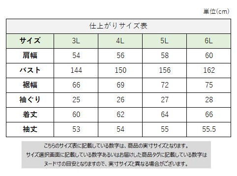 サイズチャート