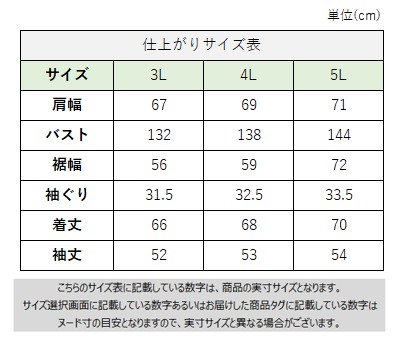 サイズチャート